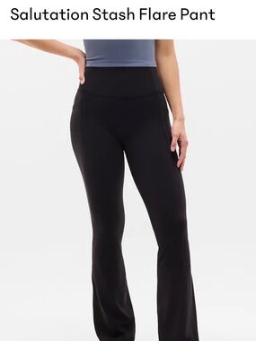 Athleta Salutation Stash Flare Pant - Black Small used